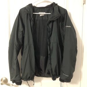 Black Columbia Windbreaker Jacket